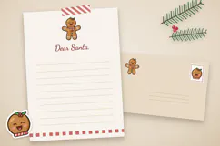 Cute Gingerbread Man SVG Christmas Cookie Clipart Product Image 4
