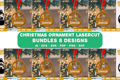 Christmas Ornaments SVG Layered Lasercut BUNDLES 8 DESIGNS Product Image 1