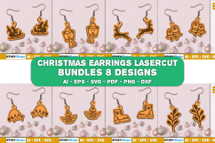 Christmas Earrings Lasercut BUNDLES Product Image 1