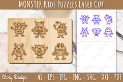 Monster Kids Puzzles Lasercut | Educational Puzzles Product Image 2
