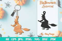 Halloween Keychain Lasercut | Halloween Jewelry Template Product Image 12