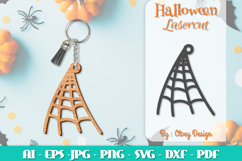 Halloween Keychain Lasercut | Halloween Jewelry Template Product Image 3