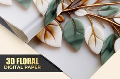 3D Floral Digital Paper Product Image 1