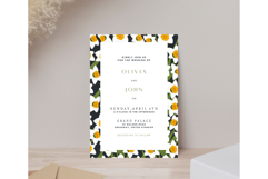 Daffodil Flower Wedding Invitation | Wedding Invitation Product Image 5
