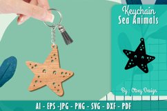 Keychain Sea Animal Lasercut SVG Product Image 1