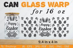 Happy Easter 16 oz Can Glass Wrap SVG Product Image 1
