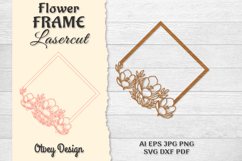 Frame Flower Round Lasercut Product Image 1