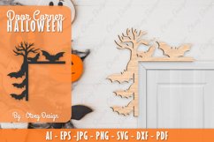 Halloween Door Corner Decoration Lasercut File Product Image 1