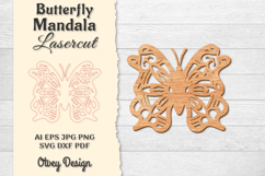 Butterfly Mandala Lasercut BUNDLES Product Image 6