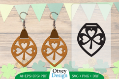 St Patrick&#039;s Day Earrings LaserCut File BUNDLE Product Image 6