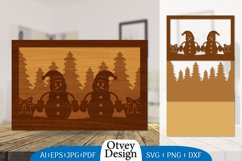 Christmas Snowman Layered Lasercut BUNDLE 10 DESIGNS Product Image 6