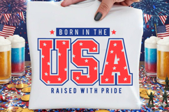 Born In The USA SVG Cutfile | Patriotic SVG Design Clipart Product Image 5