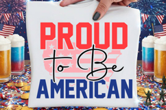 Proud To Be American SVG | Patriotic 4th of July Design Product Image 5