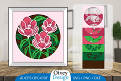 3D Shadow Box Floral Layered Papercut BUNDLES Product Image 6