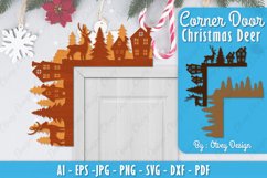 Christmas Deer Door Corner Lasercut BUNDLE 10 DESIGNS Product Image 6