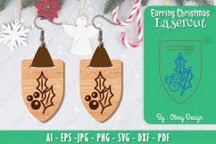 Christmas Earrings Lasercut Product Image 1