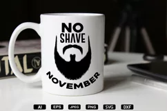 No Shave November SVG, DXF, PNG, EPS, Cutting Files Product Image 5
