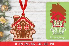 Gingerbread House Papercut SVG BUNDLE 12 Design Product Image 6