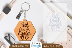 Happy Easter Keychain Lasercut BUNDLES 12 DESIGNS Product Image 6