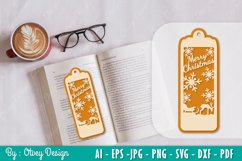 Santa sleigth Bookmark SVG Product Image 1