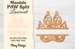 Paw Mandala Split Lasercut BUNDLES Product Image 6