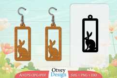 Earring Rabbit Lasercut | Happy Easter Lasercut BUNDLES 12 Product Image 6