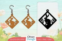 Earring Rabbit Lasercut | Happy Easter Lasercut BUNDLES 12 Product Image 6