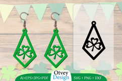 St Patrick&#039;s Day Earrings LaserCut File BUNDLE Product Image 4