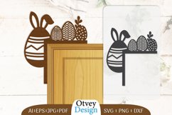 Door Corner Happy Easter Egg Lasercut Product Image 1
