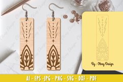 Mandala Earring Lasercut Product Image 1