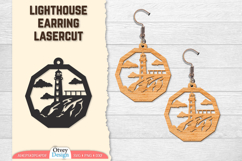 Lighthouse Earring Lasercut Product Image 1