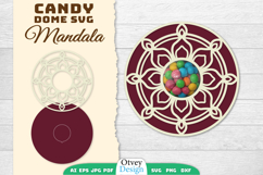 Mandala Candy Dome SVG | Candy Holder SVG BUNDLES Product Image 7