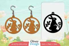 Earring Rabbit Lasercut | Happy Easter Lasercut Product Image 1
