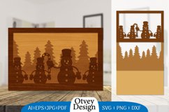 Christmas Snowman Layered Lasercut BUNDLE 10 DESIGNS Product Image 7