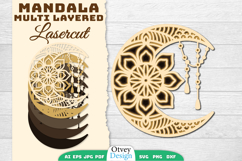 Mandala Moon Layered Lasercut BUNDLES Product Image 7