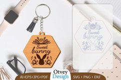 Happy Easter Keychain Lasercut BUNDLES 12 DESIGNS Product Image 7