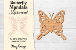 Butterfly Mandala Lasercut BUNDLES Product Image 7
