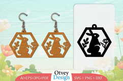 Earring Rabbit Lasercut | Happy Easter Lasercut BUNDLES 12 Product Image 7