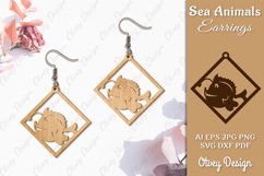 Keychain Sea Animals Lasercut SVG Product Image 1