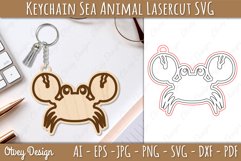Keychain Sea Animal Lasercut SVG Product Image 7