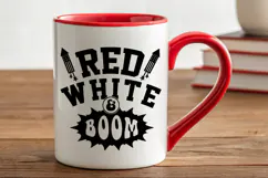 Red White & Boom Patriotic SVG | 4th Of July Sublimation PNG Product Image 5