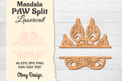 Paw Mandala Split Lasercut BUNDLES Product Image 7