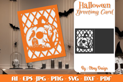 Greeting Card Halloween Pumkin Scene SVG BUNDLES Product Image 7