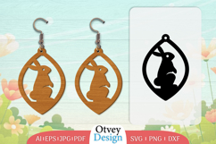 Earring Rabbit Lasercut | Happy Easter Lasercut BUNDLES 12 Product Image 7