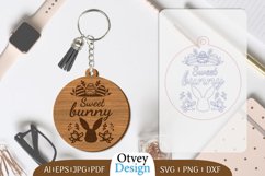 Happy Easter Keychain Lasercut BUNDLES 12 DESIGNS Product Image 7