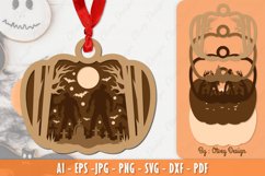 Halloween Ornament Laser Cut File Bundle Product Image 7