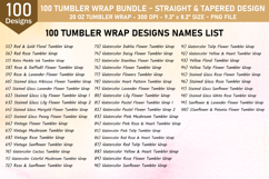Tumbler Wrap Bundle | Flower Tumbler Wrap | 20oz Tumbler Product Image 6