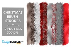 Brush Strokes Set, Foil Brush Strokes, Glitter Sublimation Product Image 1