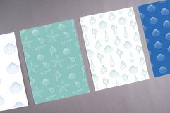 Set Of Hand Drawn Sea Shell Patterns Product Image 3