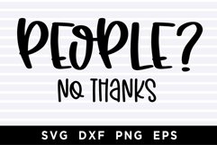 People no thanks SVG Product Image 1